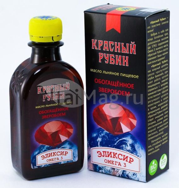 Изображение товара Масло льняное Красный Рубин, 200 мл Масло льняное Красный Рубин, 200 мл фотография