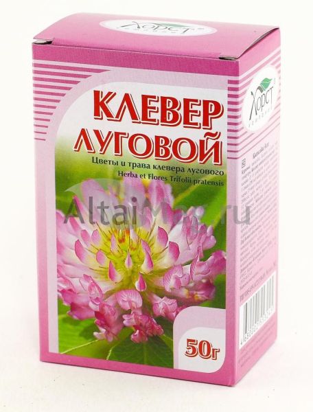 Изображение товара Клевер луговой, трава и цветки 50 г (Хорст) Клевер луговой, трава и цветки 50 г (Хорст) фотография