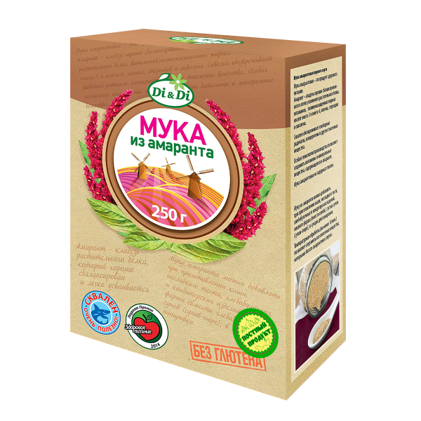 Изображение товара Амарантовая мука Di&Di без глютена, 250 г Амарантовая мука Di&Di без глютена, 250 г фотография