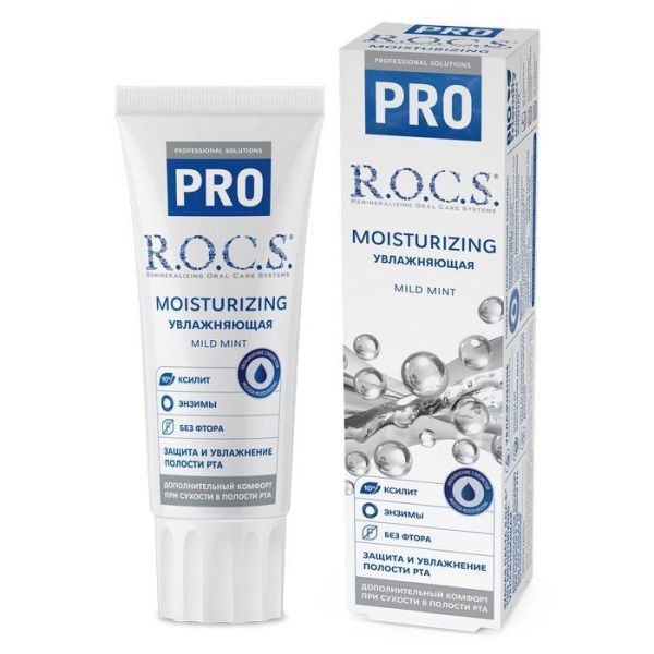 Изображение товара Рокс pro зубная паста Moisturizing увлажняющая 74гр Рокс pro зубная паста Moisturizing увлажняющая 74гр фотография