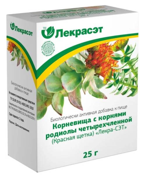 Красная щетка (родиола четырехчленная), 25 г фотография
