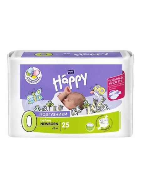 Изображение товара Подгузники Bella Happy Бефор Ньюборн 25шт Подгузники Bella Happy Бефор Ньюборн 25шт фотография
